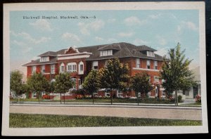 Vintage Postcard 1915-1930 Blackwell Hospital, Blackwell, Oklahoma