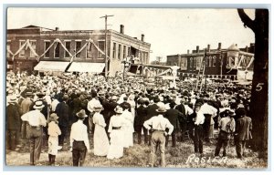 c1910's July 4th Circus Performer Fair Amboy Illinois IL RPPC Photo Postcard