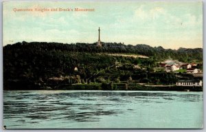 Vtg Queenston Heights and Brock's Monument Ontario Canada 1910s View Postcard