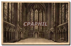 Old Postcard Paris Strolling Holy Chapel Interior of the upper chapel
