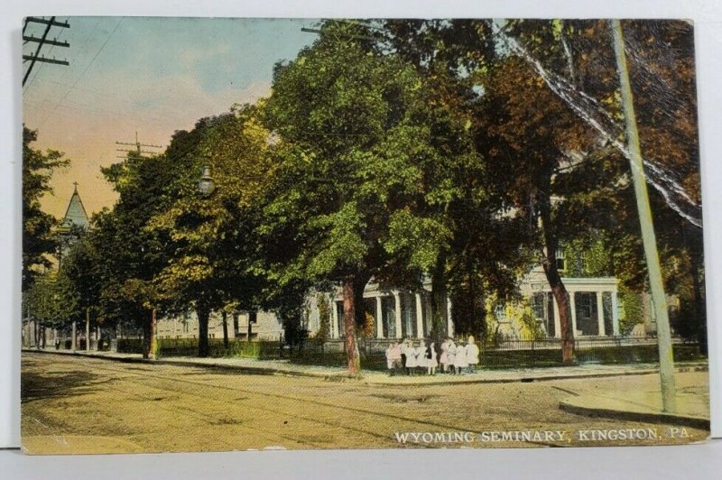 Kingston Pa Wyoming School 1912 To Maplewood Farm Dimock Postcard P18