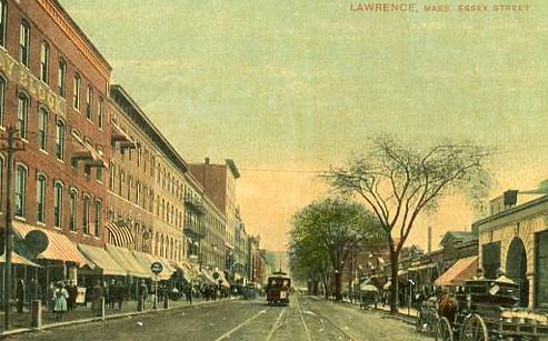 MA - Lawrence. Essex Street, Circa 1900