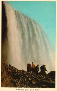Vintage Postcard American Falls Power Thunder Kodachrome Photograph New York NY