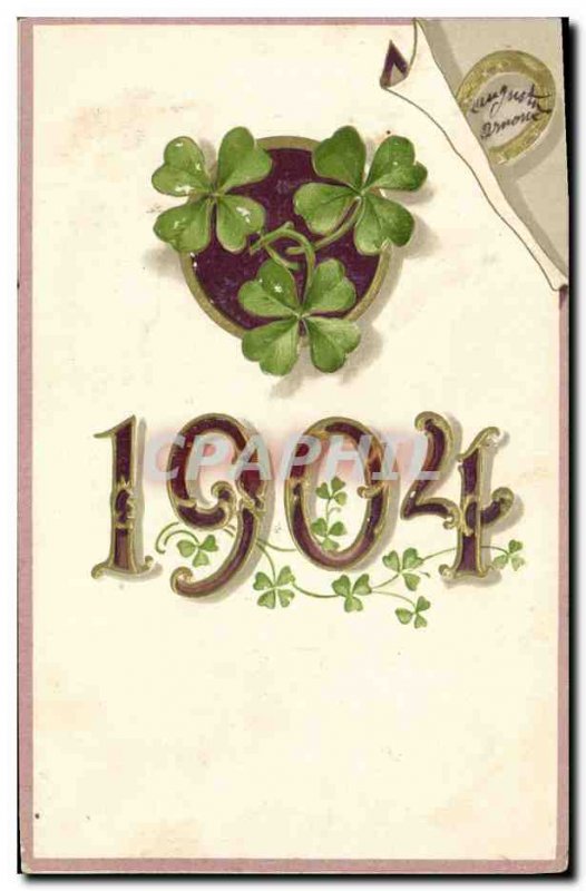 Old Postcard Fantasy Flowers Year 1904 Trefles