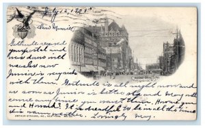 1905 Broad Street Newark New Jersey NJ PMC Antique Posted Postcard 