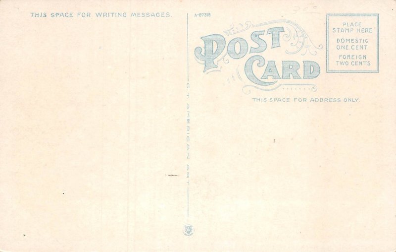 Tucson Arizona Copper Mining, White Border Vintage Postcard U12267