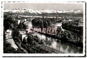 Postcard Modern und Zurich Limmat Sihl