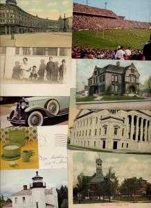 50 VINTAGE POSTCARDS LOT COLLECTION ALL U.S. VIEWS