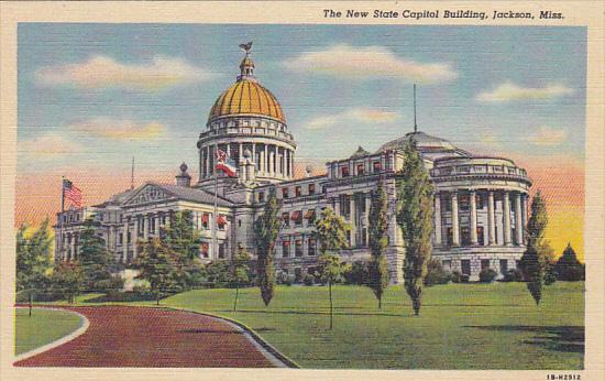 Mississippi Jackson New State Capitol Building Curteich