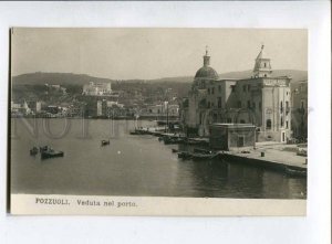 415626 ITALY POZZUOLI port view Vintage NPG photo postcard
