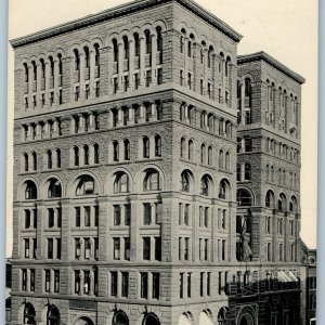 c1910s St. Paul, MN Germania Life Insurance Buildings Sharp Litho Photo PC A194