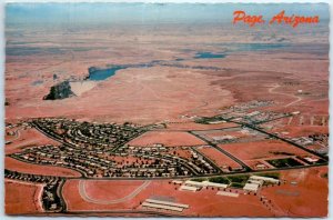 Postcard - An aerial view of Page, Arizona