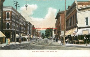 PA, Lock Haven, Pennsylvania, East Main Street, 1907 PM, American News No 94995