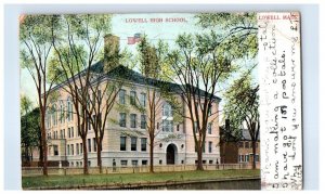 Lowell High School Massachusetts Postcard Posted 1905