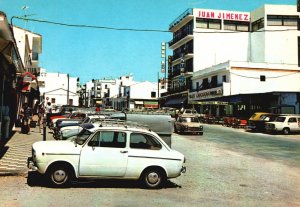 Vintage Postcard San Pedro De Alcantara Avda Brasserie Marques Del Duero Spain