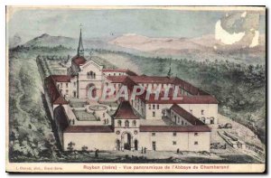 Postcard Old Roybon Isere Panoramic view of the Abbey of Chambarand