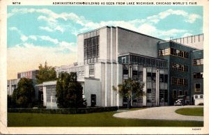 1933 Chicago World's Fair The Administration Building As Seen From Lake ...