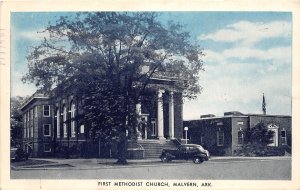 J42/ Malvern Arkansas Postcard c1940s First Methodist Church  293