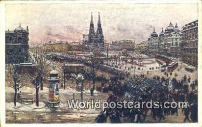 Maximilian plat mit Votivkirche Wien - Vienna Austria Unused 