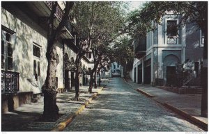 Typical Street Scene, Leading to Fortaleza, San Juan, Puerto Rico, 40-60s