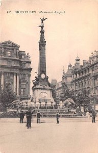 Monument Anspach Bruxelles Belgium Unused 