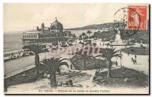 Postcard Old Nice Palais de la Jetee and Public Garden
