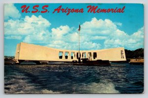 USS Arizona Memorial Pearl Harbor Hawaii 1965 Postcard