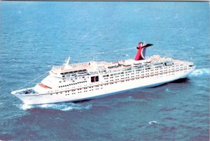 Carnival Cruise Lines Advertising  FUN SHIP~TROPICALE  Underway  4X6 Postcard
