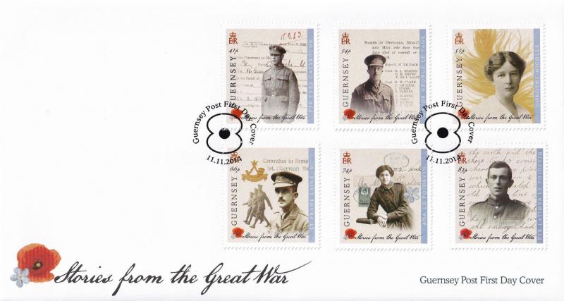 Stories From The Great War WW1 Guernsey Stamp Frank First Day Cover