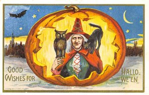 Good Wishes for Halloween Reproduction Non Unused 