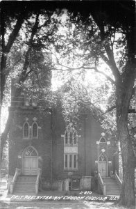H68/ Chenoa Illinois RPPC Postcard c1940s First Presbyterian Church  183