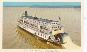 Sternwheeler Cruising On Mississippi River