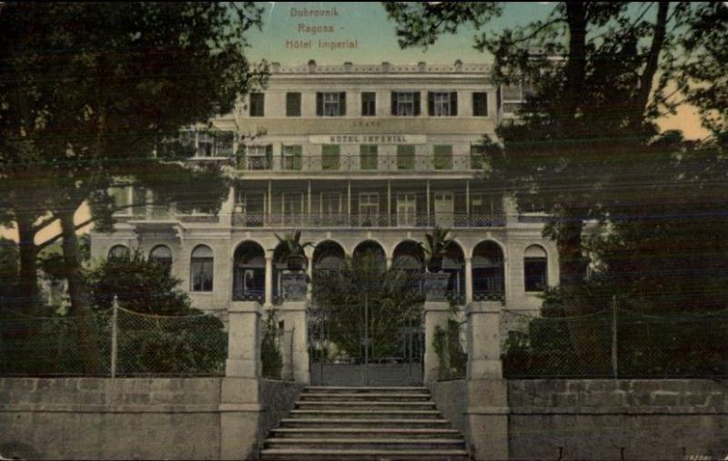 Dubrovnik Ragusa Croatia Hotel Imperial c1910 Postcard