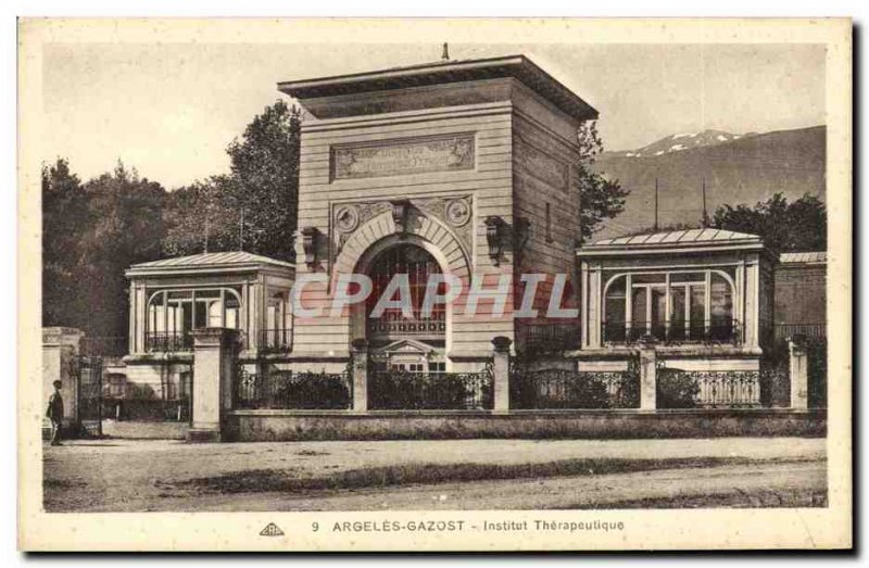 Old Postcard Argeles Gazost therapeutic Institute