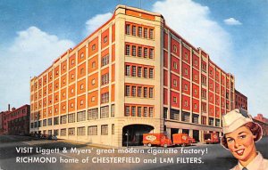 Home of Chesterfield Richmond, VA USA Cigarette Unused 