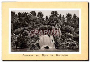 Old Postcard Paris Cascade Du Bois De Boulogne