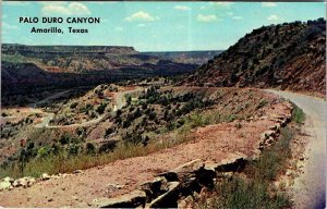 Postcard ROAD SCENE Amarillo Texas TX AM8100