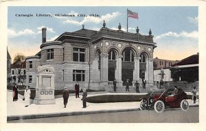 Carnegie Library Oklahoma City, Oklahoma USA View Postcard Backing 