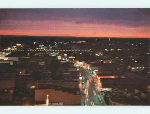 Unused Pre-1980 NIGHT VIEW OF AMITE STREET Jackson Mississippi MS t4834@