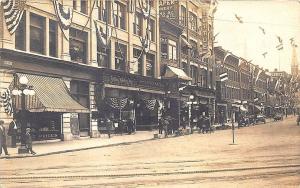 Rutland VT Wilson Clothing Store Fronts VT Fair Poster RPPC Postcard