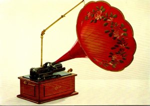 The Edison Triumph Phonograph With Flowered Horn