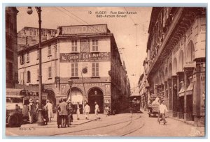 c1910 Rue Bab-Azoun Street Algiers Algeria Unposted Antique Postcard