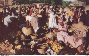 JAMAICA, 1950-60s; Market Scene