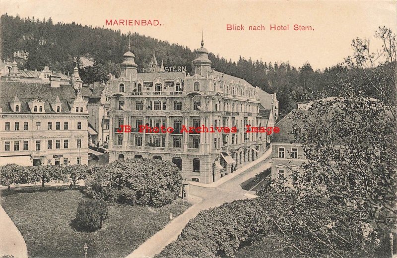 Czech Republic, Marienbad, Marianske Lazne, Stern Hotel, Exterior View