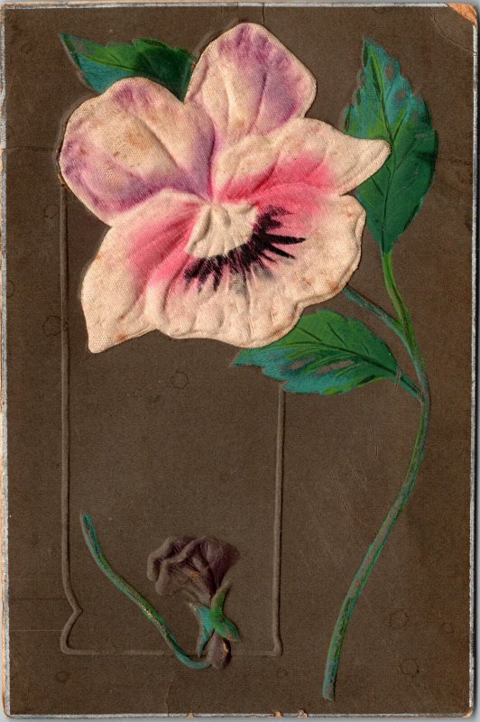 Artful Flower Postcard Made in Germany pre 1920s unused