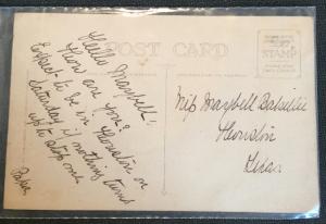 Postcard Unused w/Writing on back “A Greeting for Valentine Day”  Angel LB