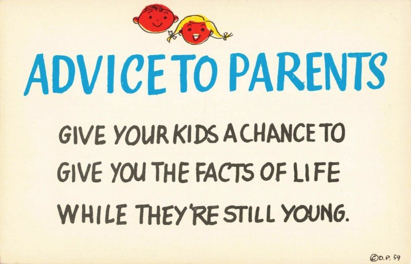 Postcard Advice to Parents