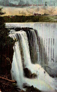 New York Niagara Falls Horseshoe Falls From Goat Island 1909