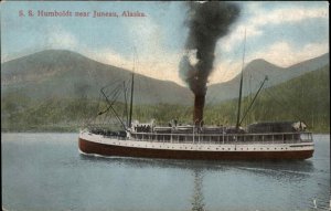 Juneau Alaska AK Steamer Steamship S.S. Humboldt c1910 Vintage Postcard