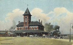 Nashua Junction, NH, New Hampshire, USA Train Railroad Station Depot 1907 cre...